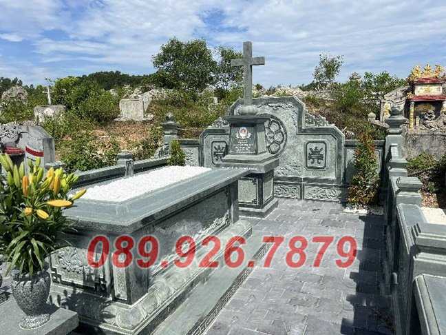 Mộ tam cấp - Mẫu mộ đá nguyên khối đẹp bán Bình Định